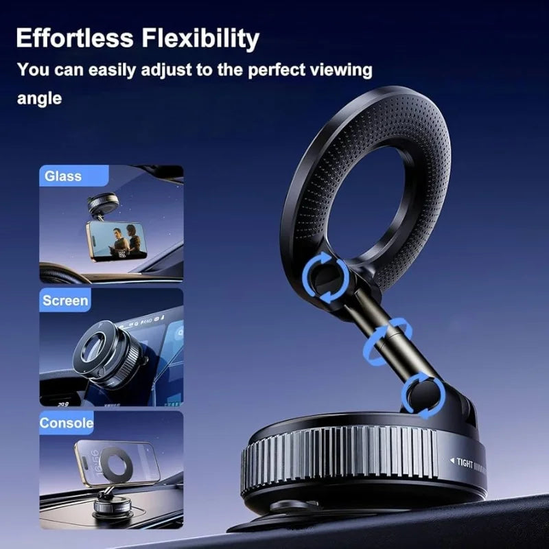 Foldable Magnetic Car Phone Holder mounted
