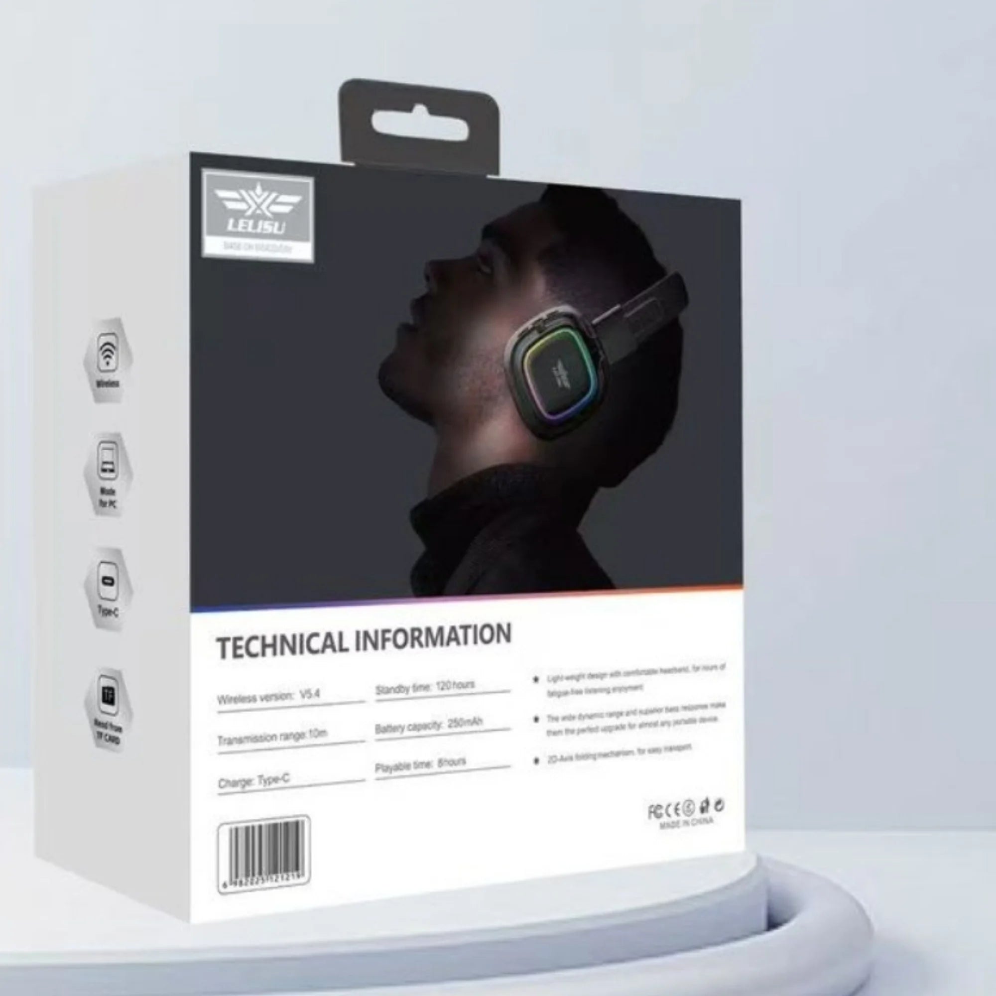 Lelisu LS-258 Headphones LED lights