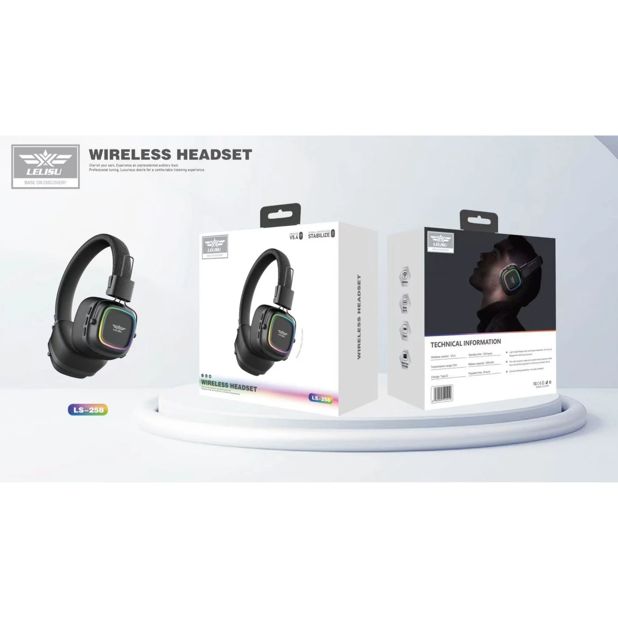 Lelisu LS-258 Wireless Stereo Headphones