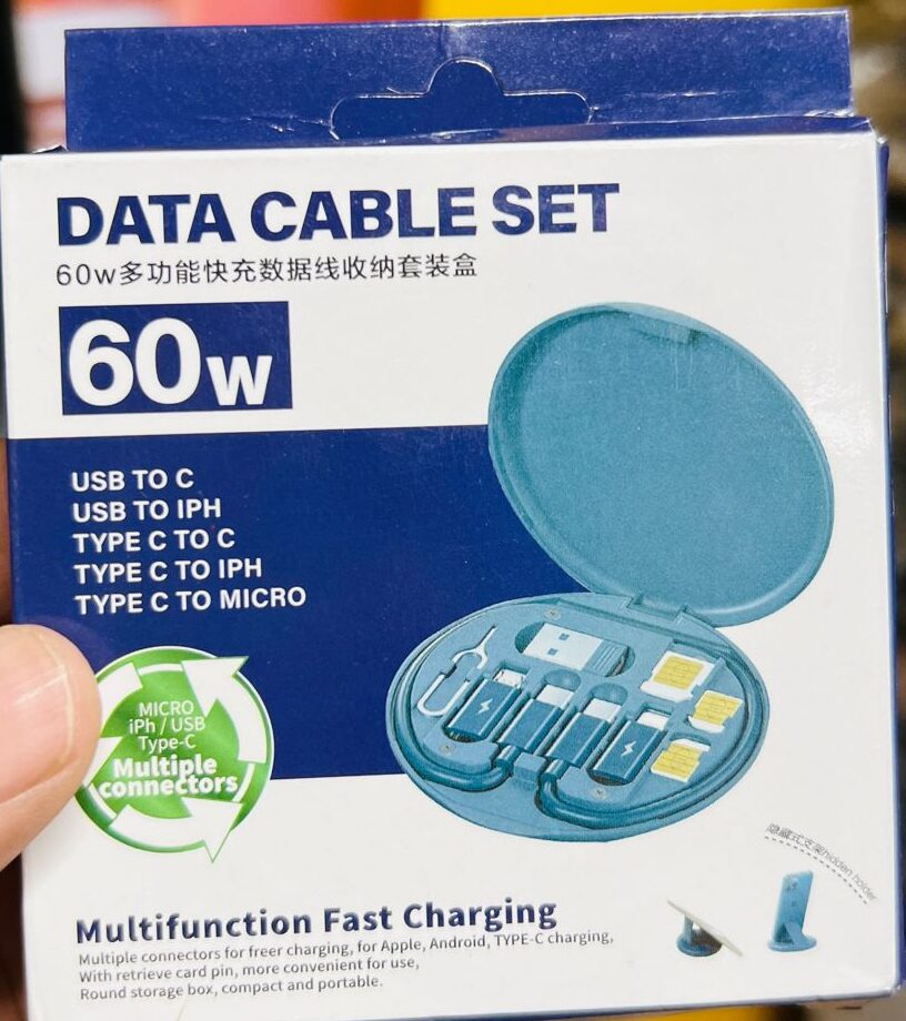 Data Cable Storage Box contents